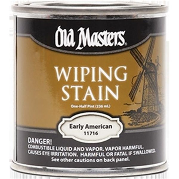 Old Masters Old Masters 11716 0.5 Pint. Early American Wiping Stain; 240 Voc 86348117167